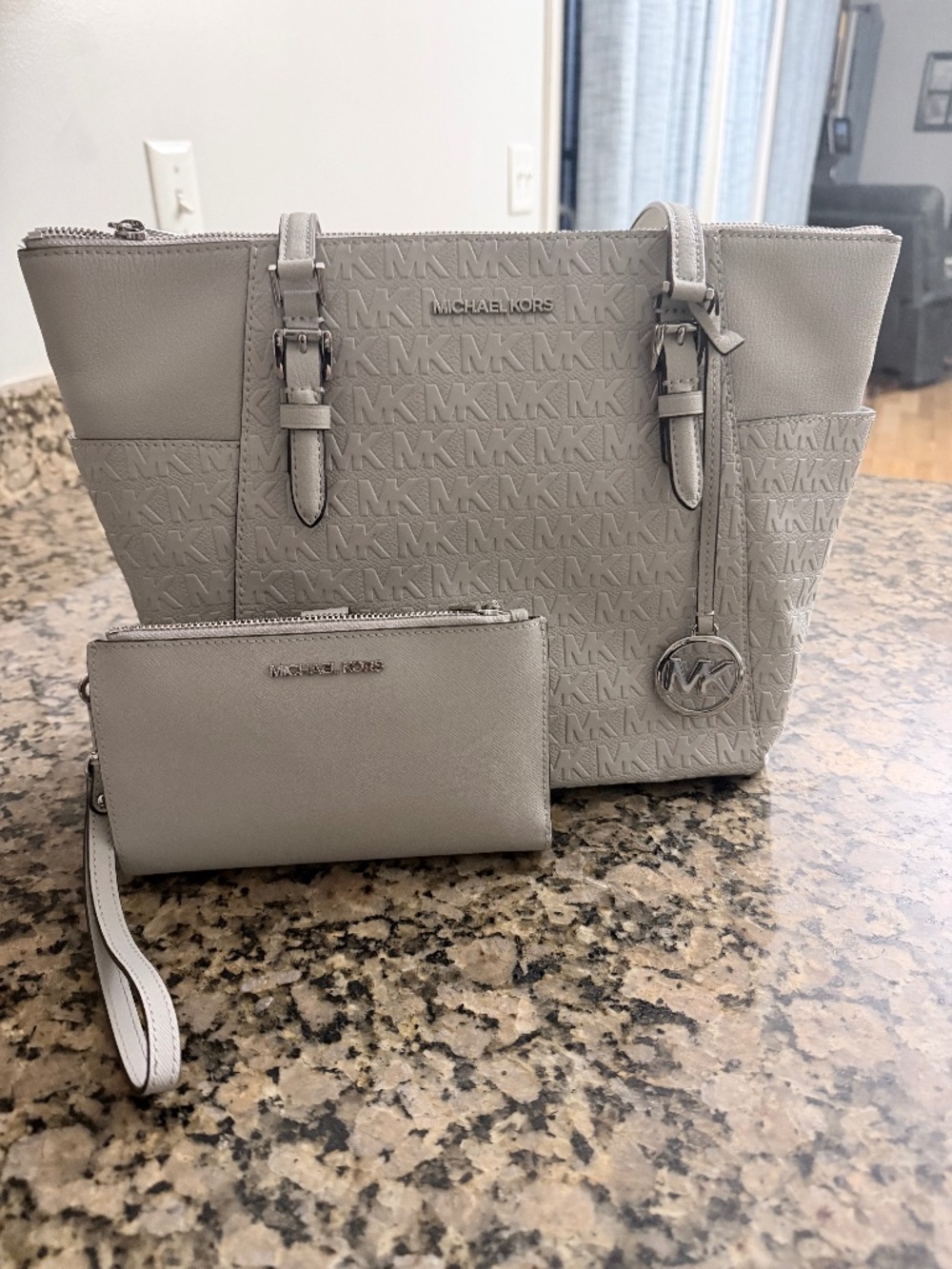 Michael Kors purse with wristlet wallet